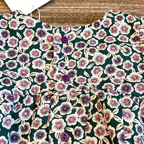 NWT! Zara Floral Print Dress with Boomers Size 9-12M - Picture 6 of 7